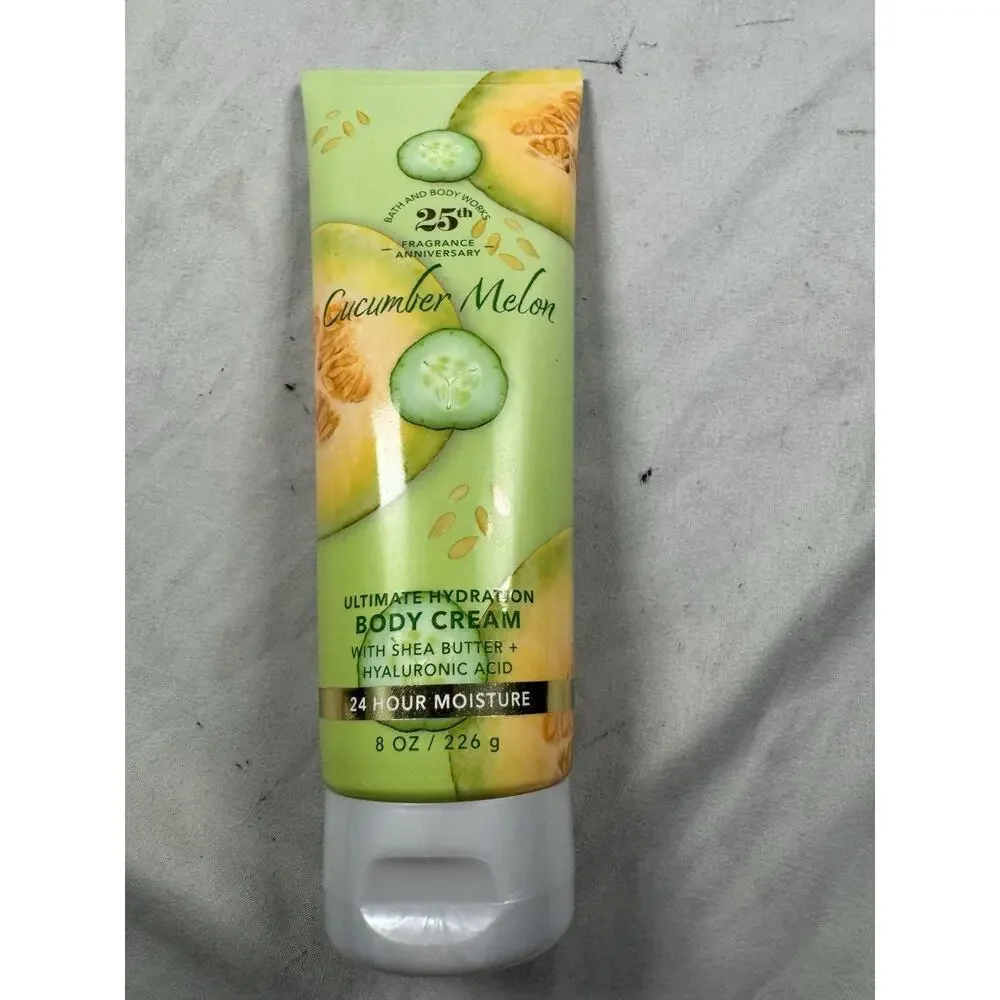 Bath & Body Works Cucumber Melon Body Cream 8 Oz 25th Anniversary New